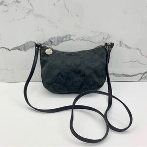 Coach Mini Crossbody Bag with Purple Satin Interior